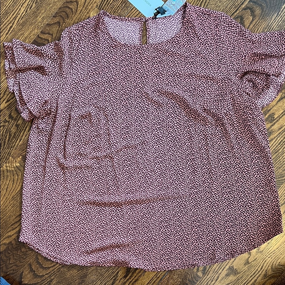 41 Hawthorn Burgundy Textured Blouse